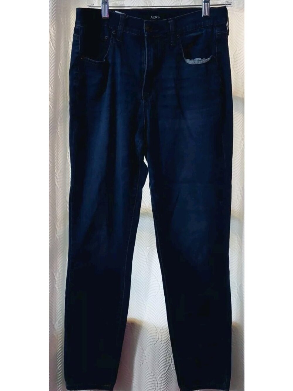 Aeropostale High Rise Jegging Jeans Womens Size 10 Regular Blue Distressed Denim